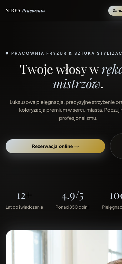 Projekt fryzjer mobilny