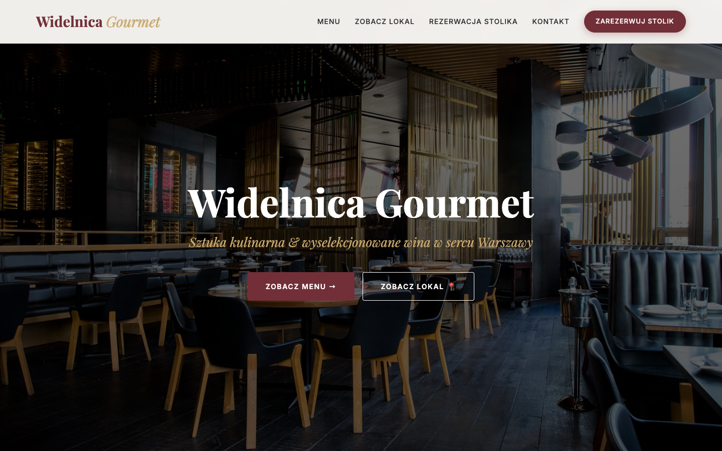 Projekt restauracji