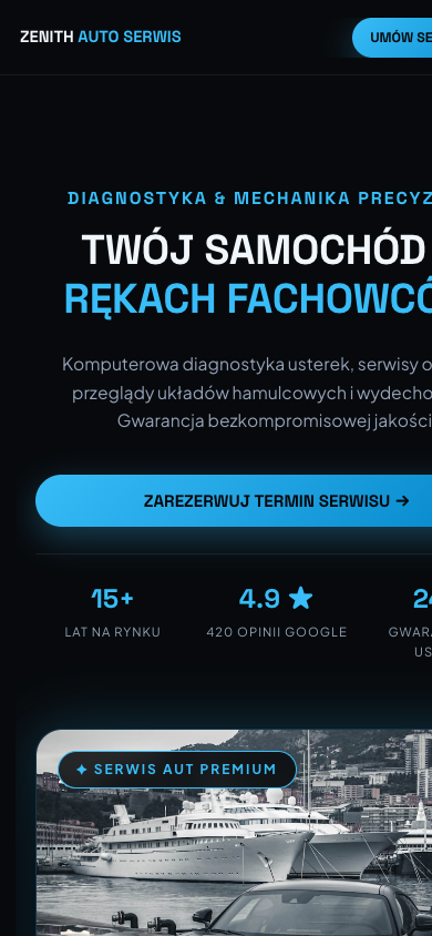 Projekt serwisu mobilny