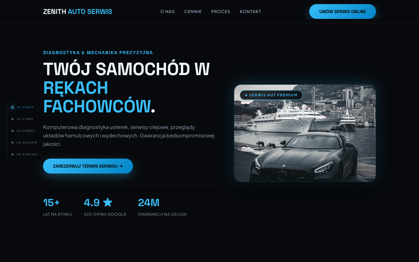 Projekt serwisu samochodowego